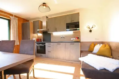 Küche/Küchenzeile in der Unterkunft Sound of Music Panorama Apartment