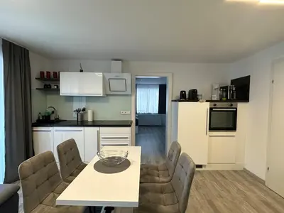 Küche/Küchenzeile in der Unterkunft Ferienwohnung in den Alpen