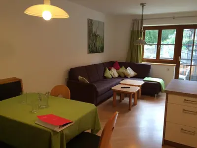 Ein Sitzbereich in der Unterkunft Appartement Dertnig