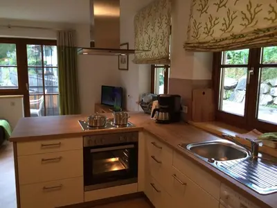Küche/Küchenzeile in der Unterkunft Appartement Dertnig