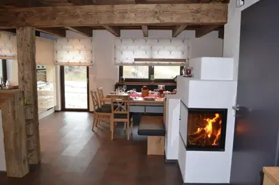 Küche/Küchenzeile in der Unterkunft AAF - Comfort Chalet Bergzeit