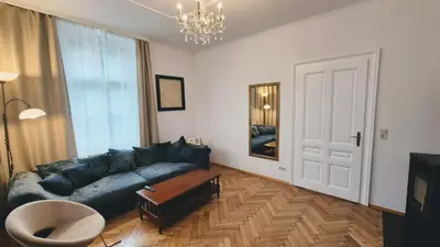 Ein Sitzbereich in der Unterkunft Villa Ohrenstein - Komfort Suite