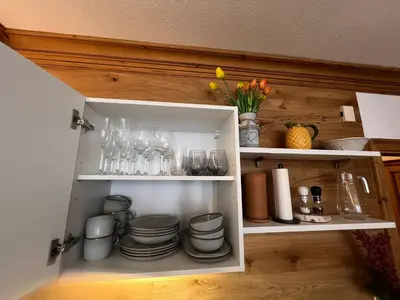 Küche/Küchenzeile in der Unterkunft Bergzauber