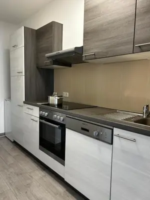 Küche/Küchenzeile in der Unterkunft Apartment Alpenglanz