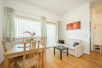 Ein Sitzbereich in der Unterkunft Apartment Gitti Obermoser