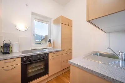 Küche/Küchenzeile in der Unterkunft Apartment Gitti Obermoser