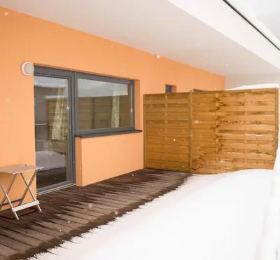 Ein Sitzbereich in der Unterkunft Apartment Gitti Obermoser