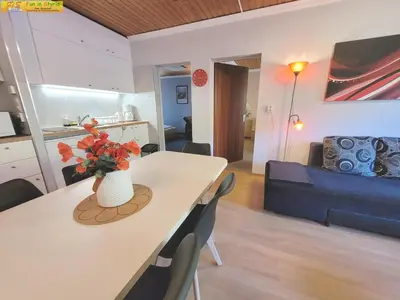 Ein Sitzbereich in der Unterkunft Apartment Almkogel