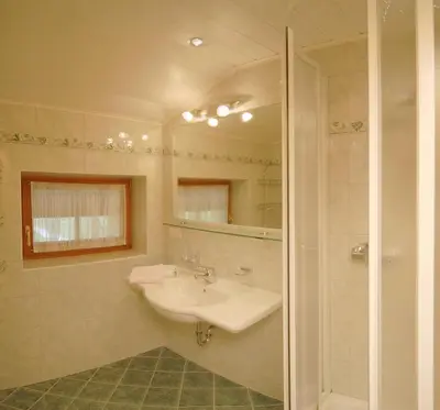 Ein Badezimmer in der Unterkunft Appartmenthaus Geroldhof