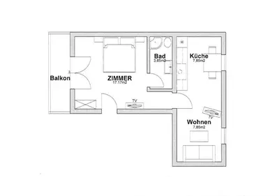 Grundriss der Unterkunft Haus Schöffau