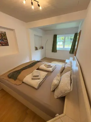 Ein Bett oder Betten in einem Zimmer der Unterkunft Traunapartment Altaussee