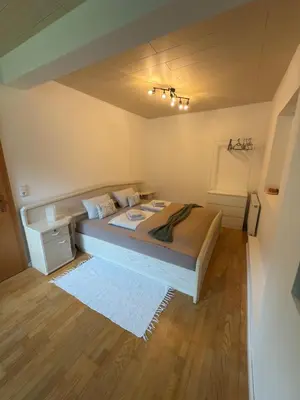 Ein Bett oder Betten in einem Zimmer der Unterkunft Traunapartment Altaussee
