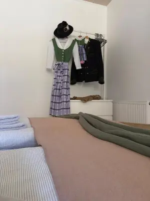 Ein Bett oder Betten in einem Zimmer der Unterkunft Traunapartment Altaussee