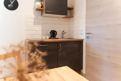 Küche/Küchenzeile in der Unterkunft Das Nest