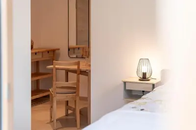 Ein Bett oder Betten in einem Zimmer der Unterkunft Das Nest
