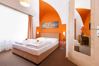 Ein Bett oder Betten in einem Zimmer der Unterkunft Gasthof Post