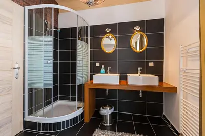 Ein Badezimmer in der Unterkunft Gasthof Post