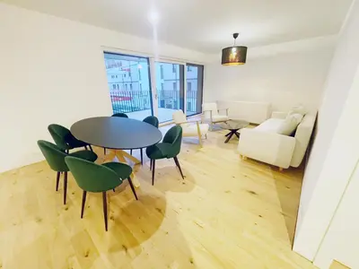 Ein Sitzbereich in der Unterkunft Ennstal-Homes