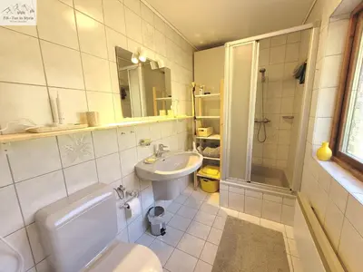 Ein Badezimmer in der Unterkunft Ferienhaus Kleinod