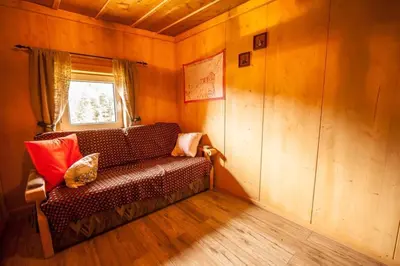 Ein Sitzbereich in der Unterkunft Hütte Höhenegg