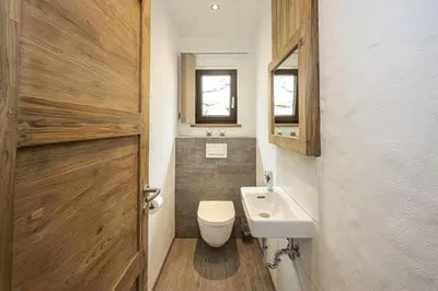 Ein Badezimmer in der Unterkunft AAF - Familien-Chalet Gipfelblick