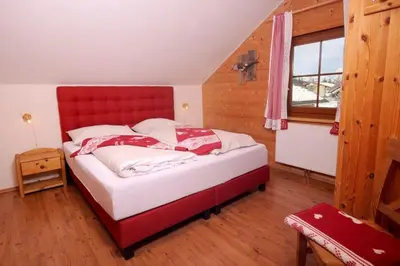 Ein Bett oder Betten in einem Zimmer der Unterkunft Almchalet am Katschberg