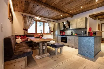Küche/Küchenzeile in der Unterkunft Chalet Hauserberg