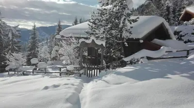 Neukam Hütte im Winter