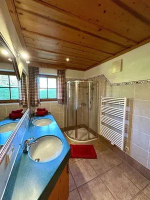 Ein Badezimmer in der Unterkunft Chalet Amade