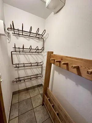 Ein Etagenbett oder Etagenbetten in einem Zimmer der Unterkunft Chalet Amade