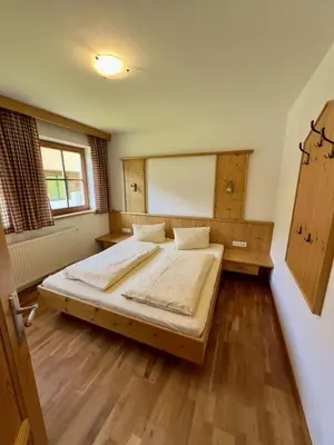 Ein Bett oder Betten in einem Zimmer der Unterkunft Chalet Amade