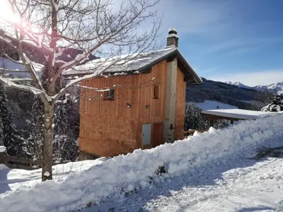 Achtchalet im Winter