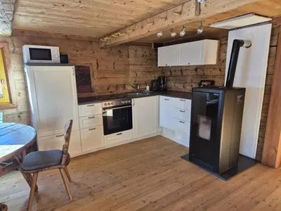 Küche/Küchenzeile in der Unterkunft Achtchalet