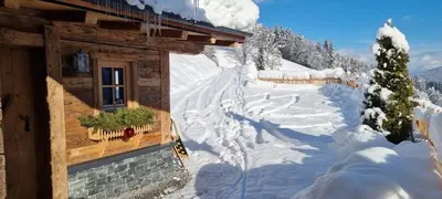 Faschinghütte im Winter