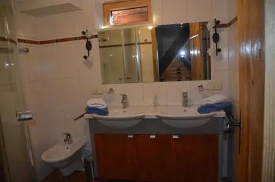 Ein Badezimmer in der Unterkunft Kreischberg Troadkasten