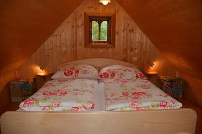 Ein Bett oder Betten in einem Zimmer der Unterkunft Kreischberg Troadkasten