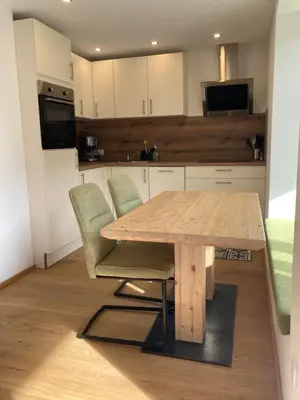 Küche/Küchenzeile in der Unterkunft FamilienAppartement Waldstüberl