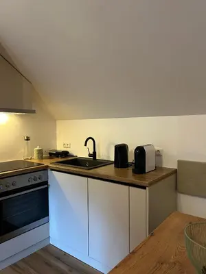 Küche/Küchenzeile in der Unterkunft Panorama Loft Bad Aussee