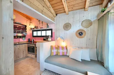 Küche/Küchenzeile in der Unterkunft Garden Apartment