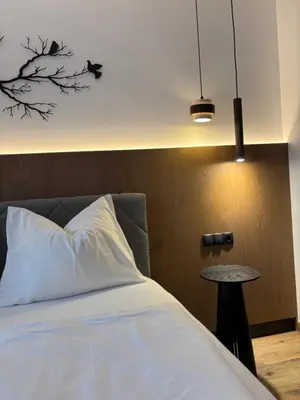 Ein Bett oder Betten in einem Zimmer der Unterkunft Appartement GLÜCKSVOGEL
