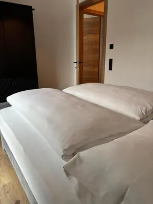 Ein Bett oder Betten in einem Zimmer der Unterkunft Appartement GLÜCKSVOGEL