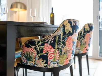Ein Sitzbereich in der Unterkunft Amadeus Private Residences Schladming