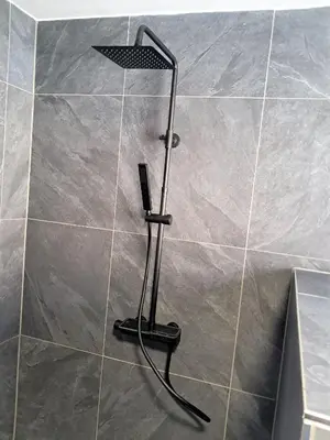 Ein Badezimmer in der Unterkunft Das Litzldorf