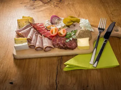 Essen in der Pension oder in der Nähe