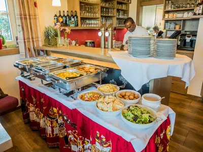 Essen in der Pension oder in der Nähe