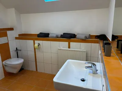 Ein Badezimmer in der Unterkunft Ferienwohnung Julia