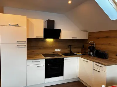 Küche/Küchenzeile in der Unterkunft Ferienwohnung Julia