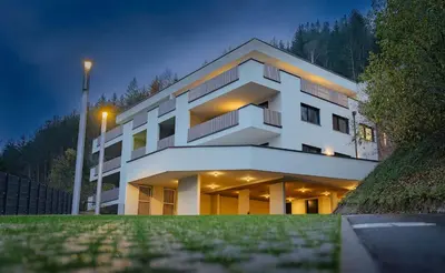 Das Gebäude in dem sich die Ferienwohnung befindet
