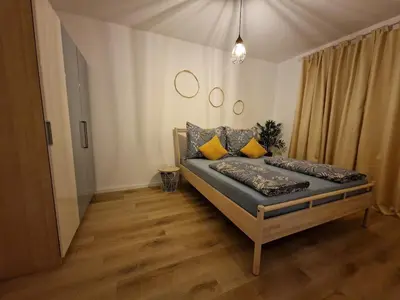 Ein Bett oder Betten in einem Zimmer der Unterkunft Apartment in Schwanenstadt