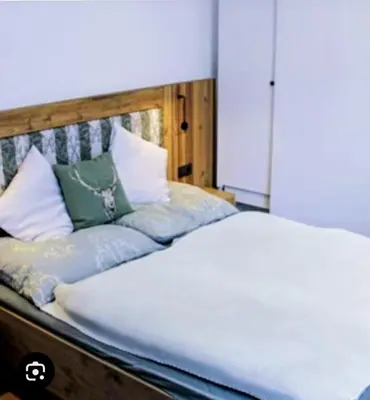 Ein Bett oder Betten in einem Zimmer der Unterkunft Haus Silent Schluchtberg Top 2